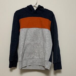 Jumping Beans Boys Colorblock Hoodie - Dark Blue, Orange, Light Gray